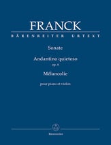 Sonata, Andantino quietoso, Op. 6 and Melancoli Violin and Piano cover